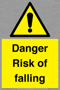 Danger Risk of falling